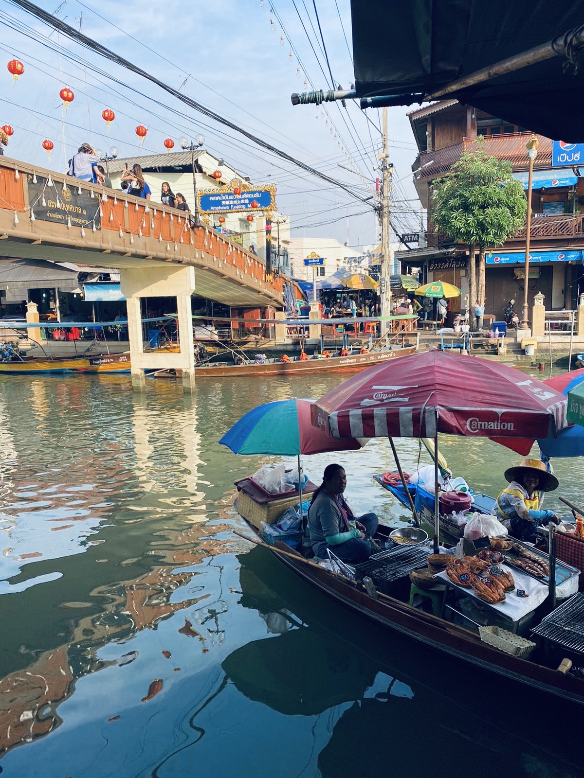 Mercado flotante Amphawa